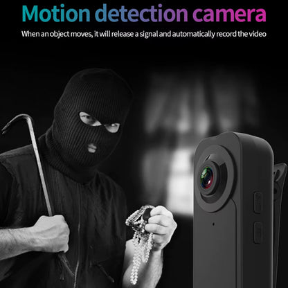 1080P Mini Body Camera with Audio Clip-On Video Recorder Wide Angle Video Camera Built-In Battery Night Vision Motion Detection