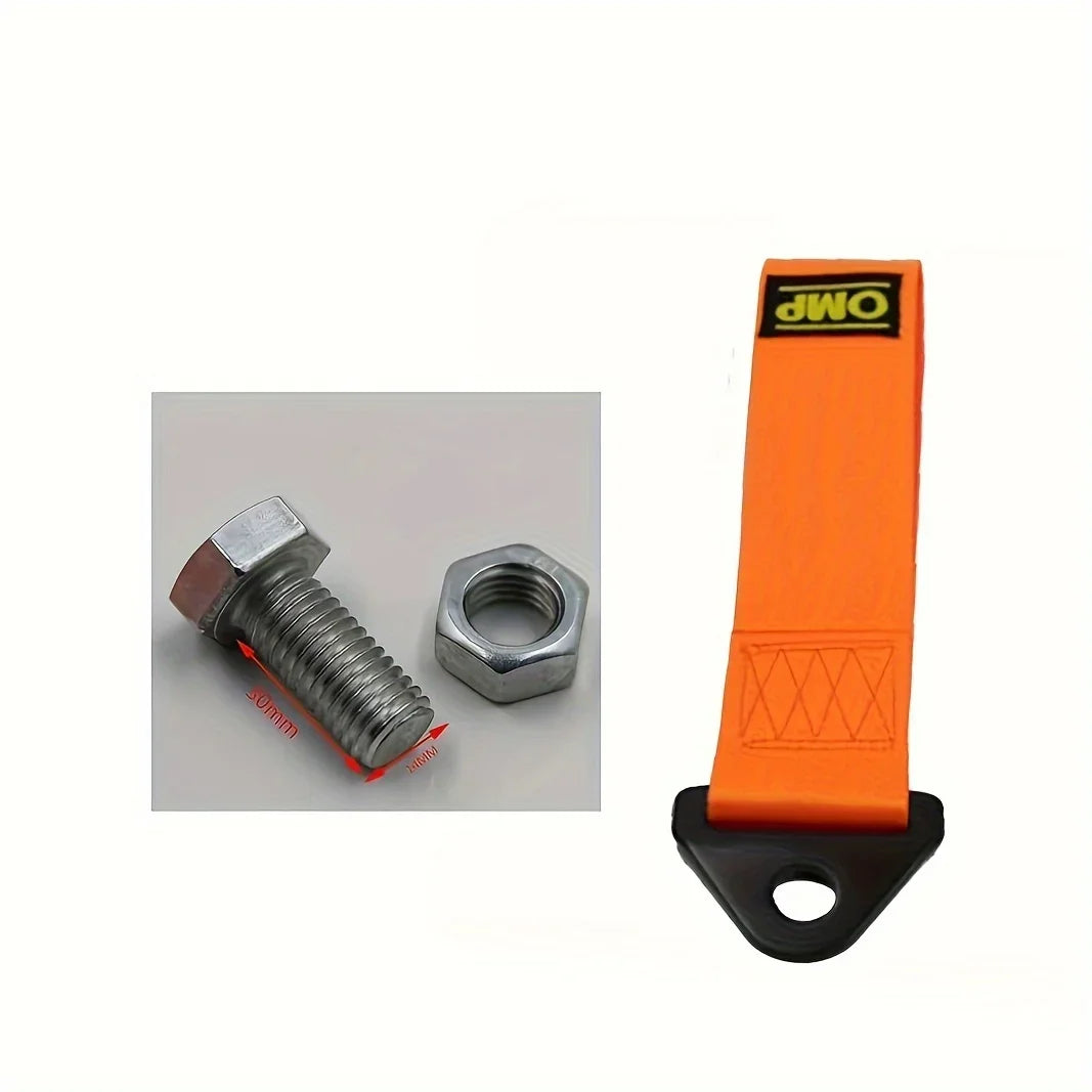 Heavy-Duty Nylon Tow Strap: Universal Car Racing Tow Ropes for Maximum Bumper Trailer Towing Strength