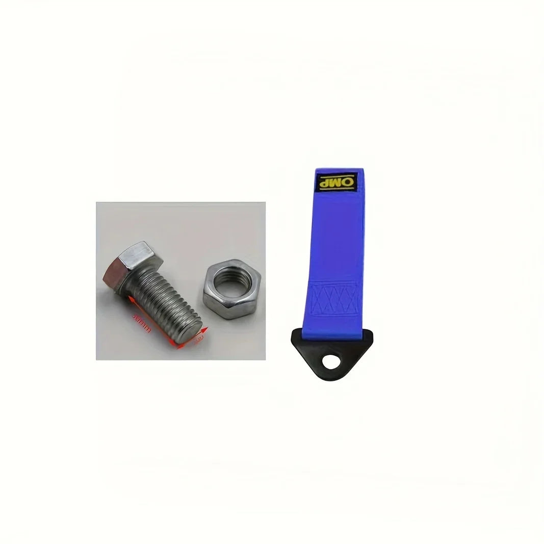Heavy-Duty Nylon Tow Strap: Universal Car Racing Tow Ropes for Maximum Bumper Trailer Towing Strength