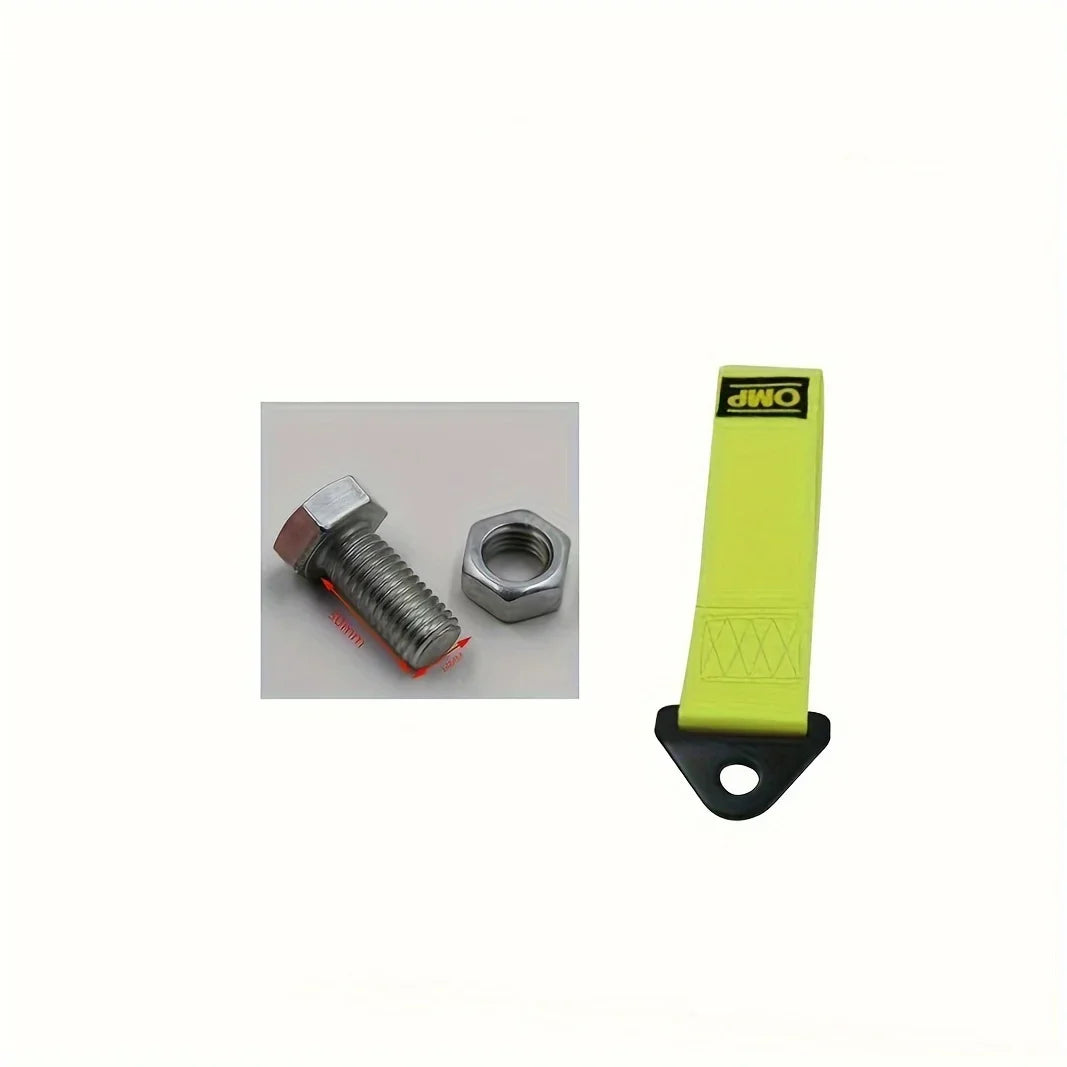 Heavy-Duty Nylon Tow Strap: Universal Car Racing Tow Ropes for Maximum Bumper Trailer Towing Strength
